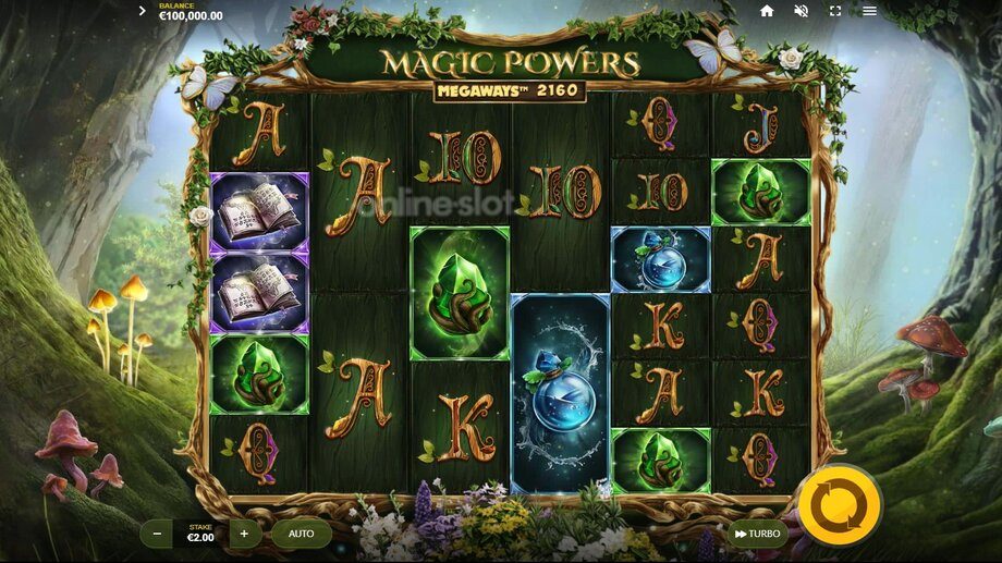 magic powers megaways slot base game
