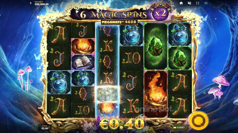 magic powers megaways slot magic spins feature