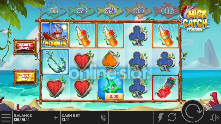 nice catch doublemax slot base game
