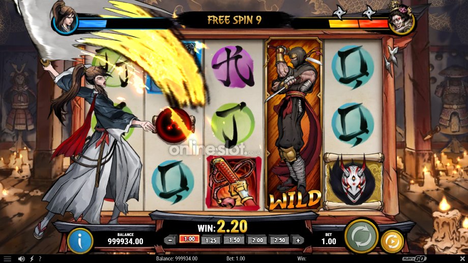 ronins honour slot battle free spins feature