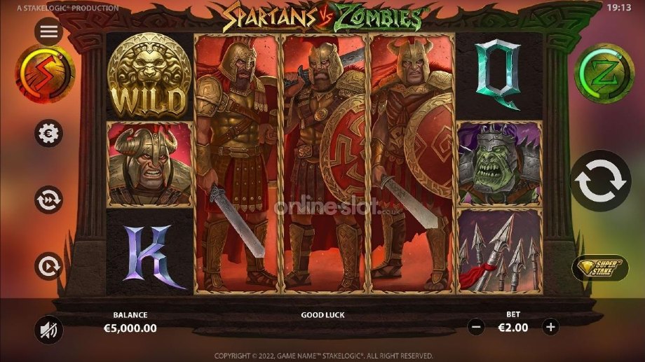 spartans vs zombies slot spartan free spins feature