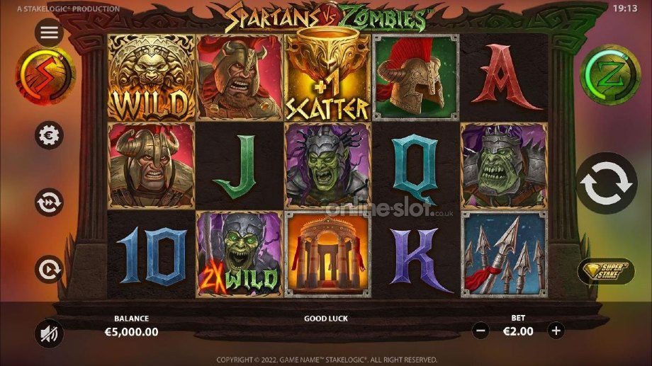spartans vs zombies slot zombie free spins feature