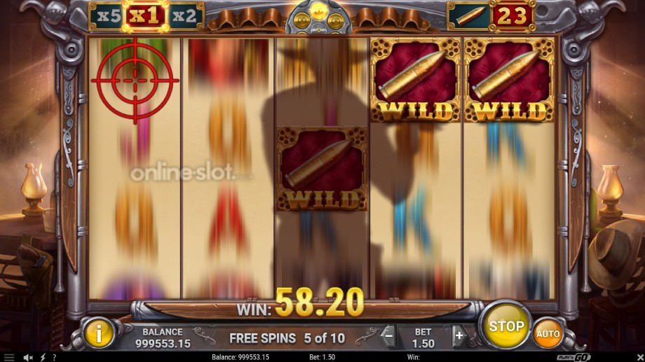 wild bandolier slot free spins feature