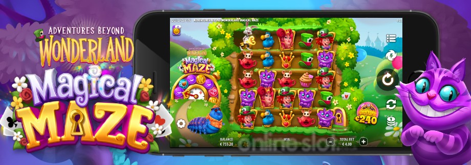 adventures beyond wonderland magical maze mobile slot