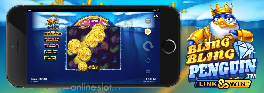 bling bling penguin mobile slot