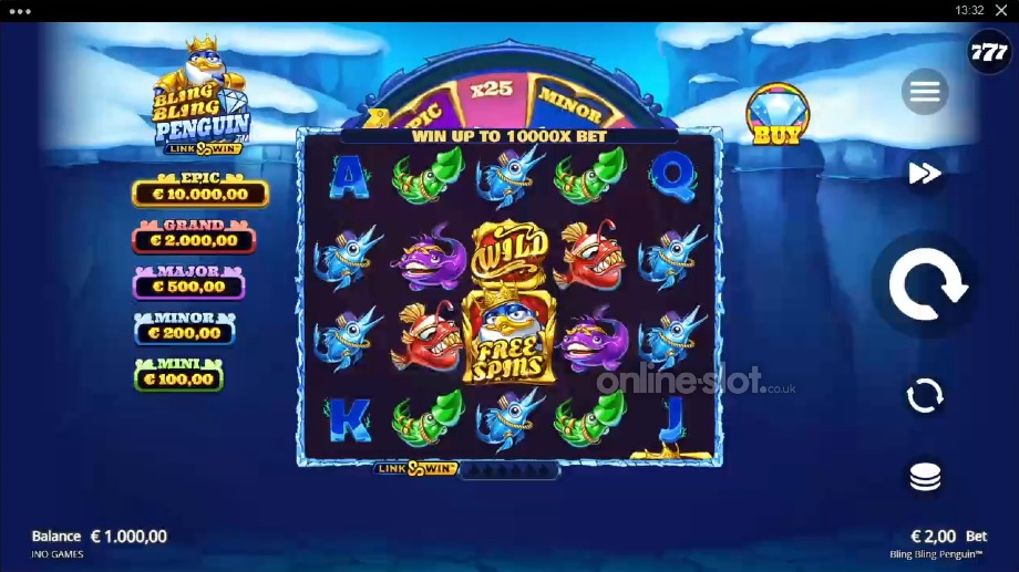 bling bling penguin slot base game