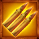 bucks and doe 10k ways slot ammunition symbol