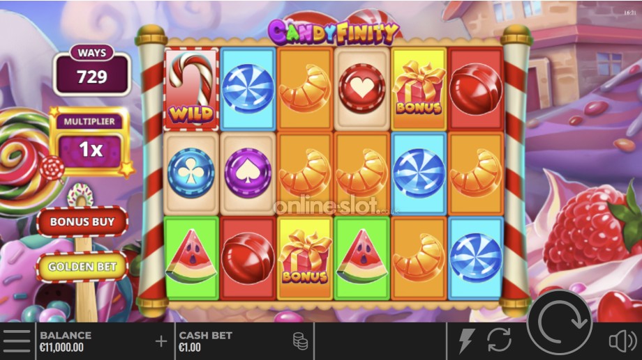 candyfinity slot base game