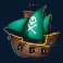 captain glum pirate hunter slot boat symbol
