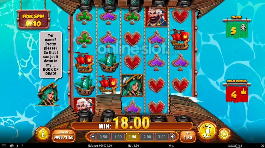 captain glum pirate hunter slot free spins