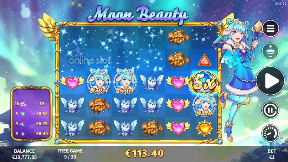celestial beauty slot moon beauty feature