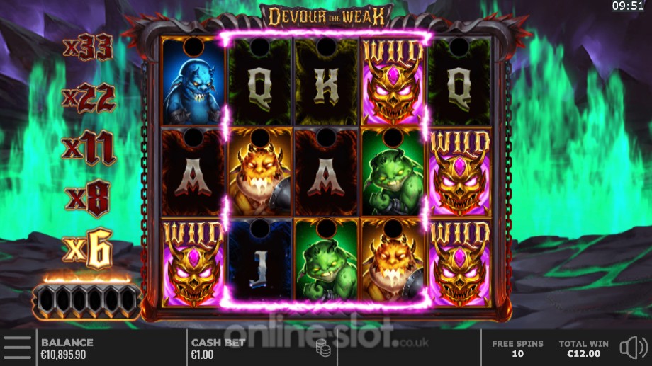 devour the weak slot free spins