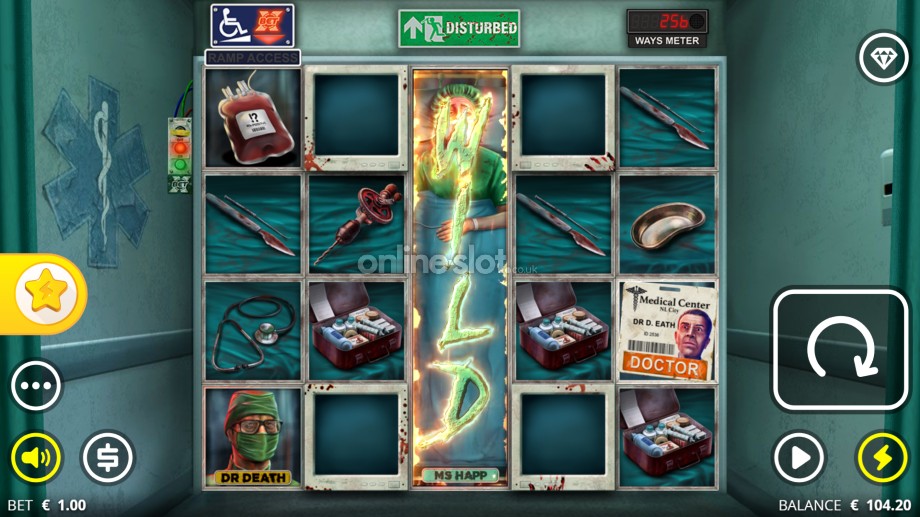 disturbed slot base game