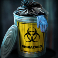 disturbed slot biohazard waste bin symbol