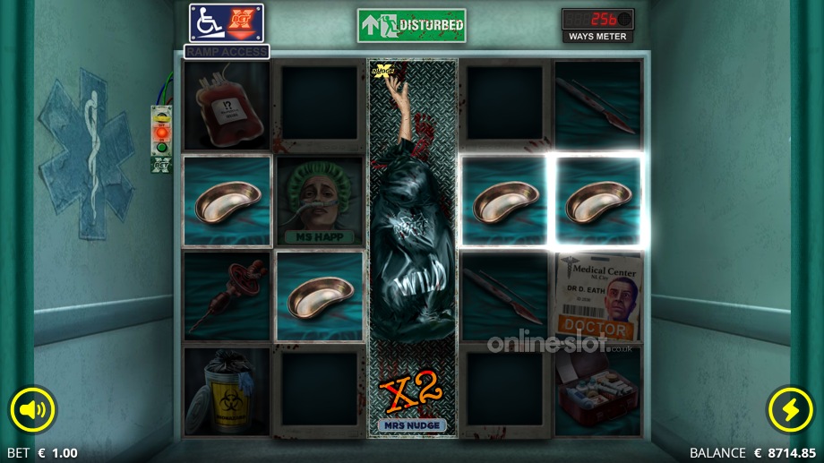 disturbed slot mrs nudge feature