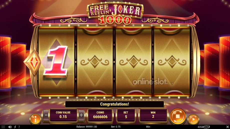 free reelin joker 1000 slot free reelin bonus feature