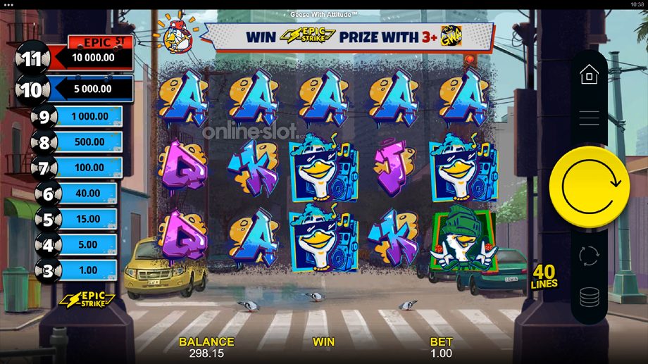 geese with attitude slot base game