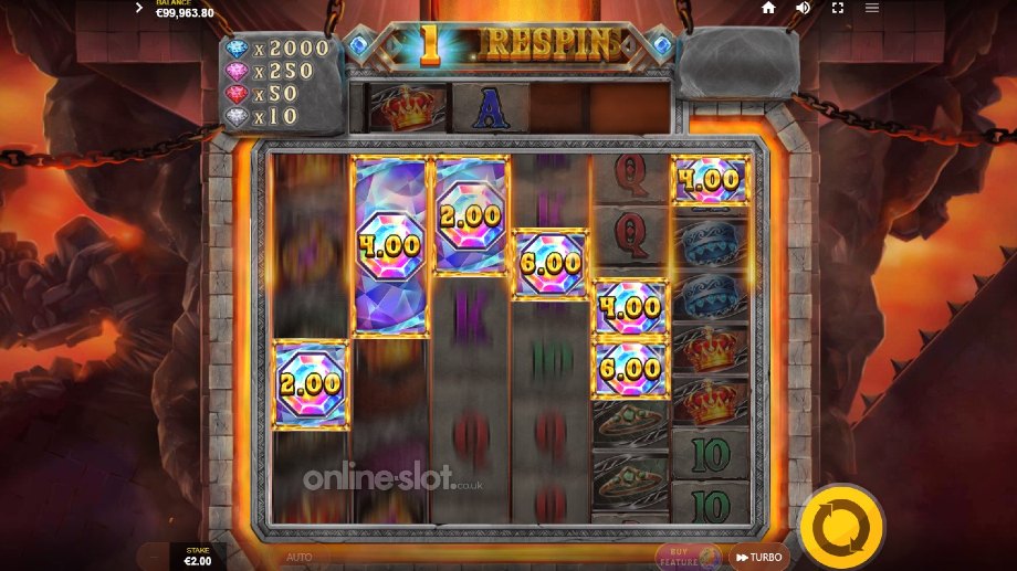 gems inferno megaways slot gemmed feature