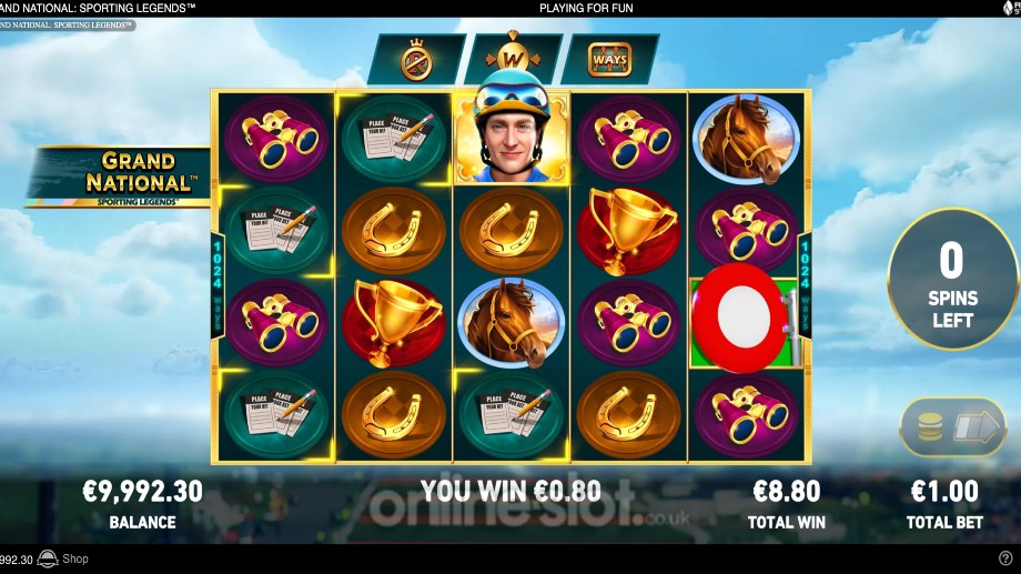 grand national sporting legends slot free spins