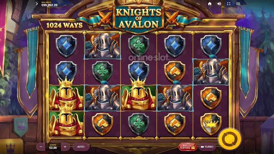 knights of avalon slot base game