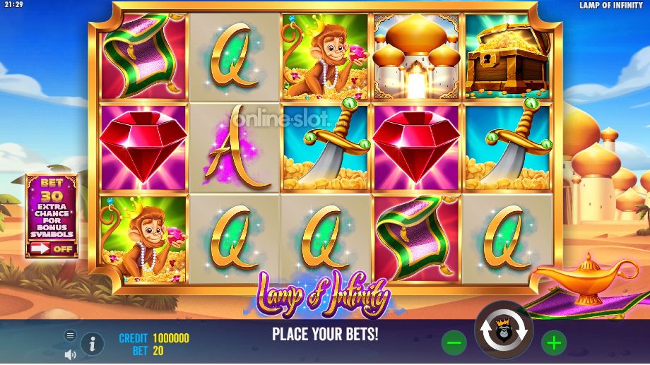 lamp of infinity slot base game