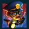 mega heist slot policeman symbol