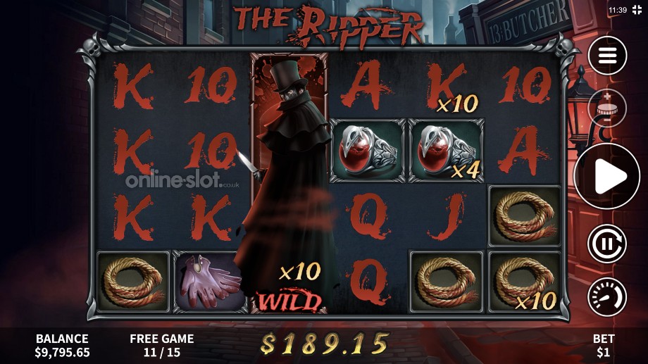 the ripper slot free games feature