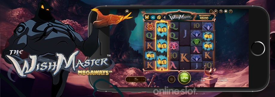 the wish master megaways mobile slot