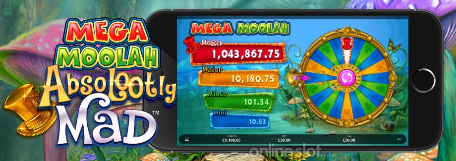 absolootly mad mega moolah mobile slot