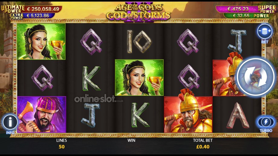 age of the gods god of storms 3 slot base game