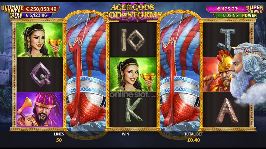 age of the gods god of storms 3 slot free games feature