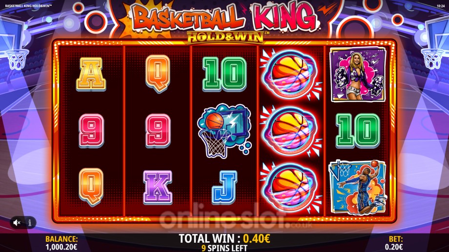 basketball king hold and win slot free spins