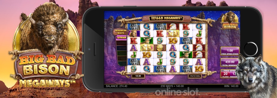 big bad bison megaways mobile slot