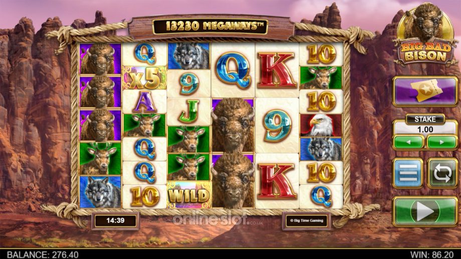 big bad bison megaways slot multiplier wilds feature