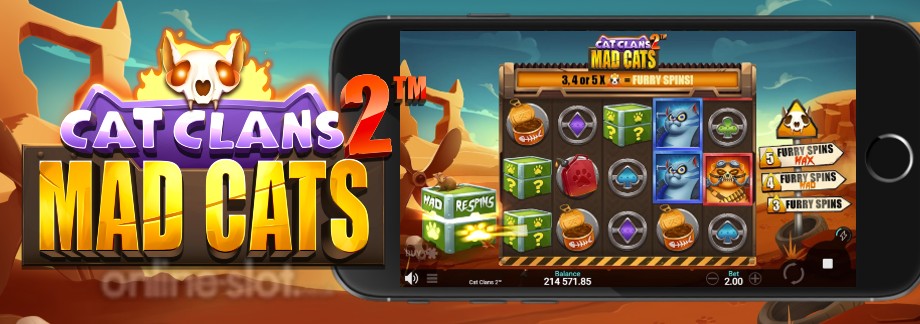 cat clans 2 mad cats mobile slot