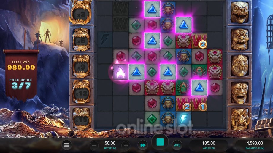 cluster tumble dream drop slot free spins