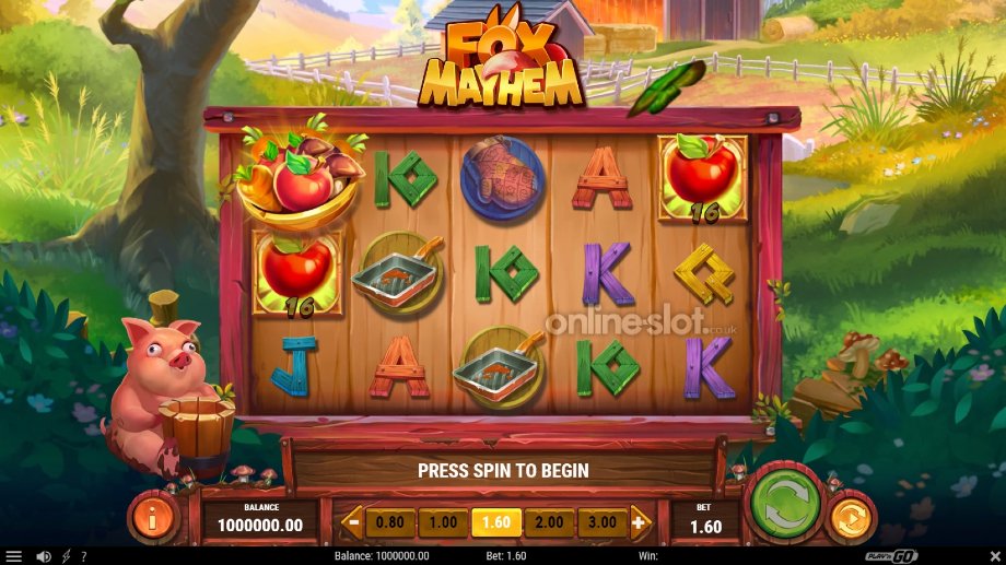 fox mayhem slot base game
