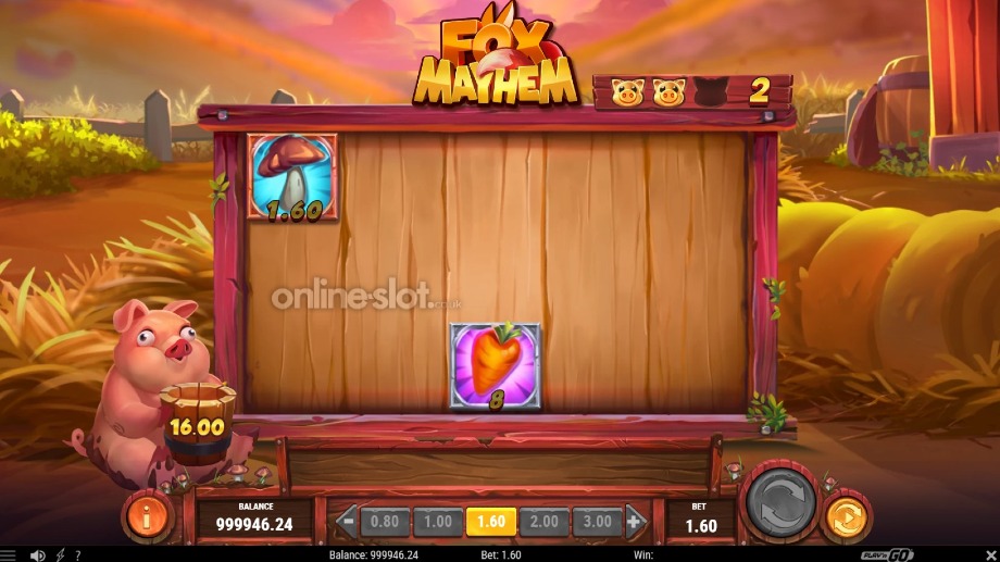 fox mayhem slot prize collection feature