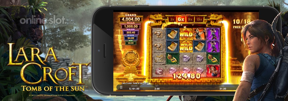 lara croft tomb of the sun mobile slot