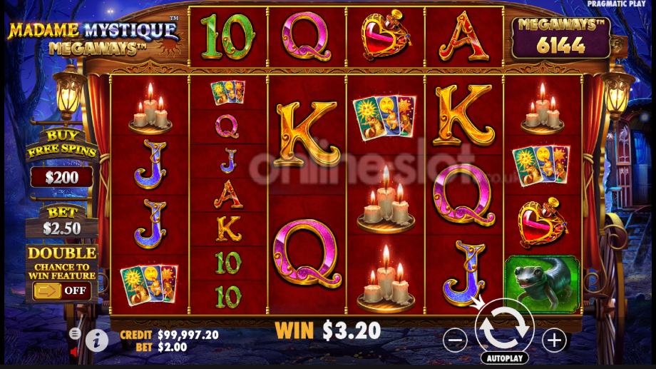 madame mystique megaways slot base game
