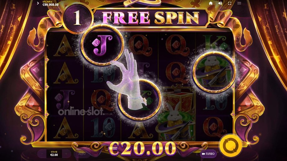 magic tricks slot free spins feature