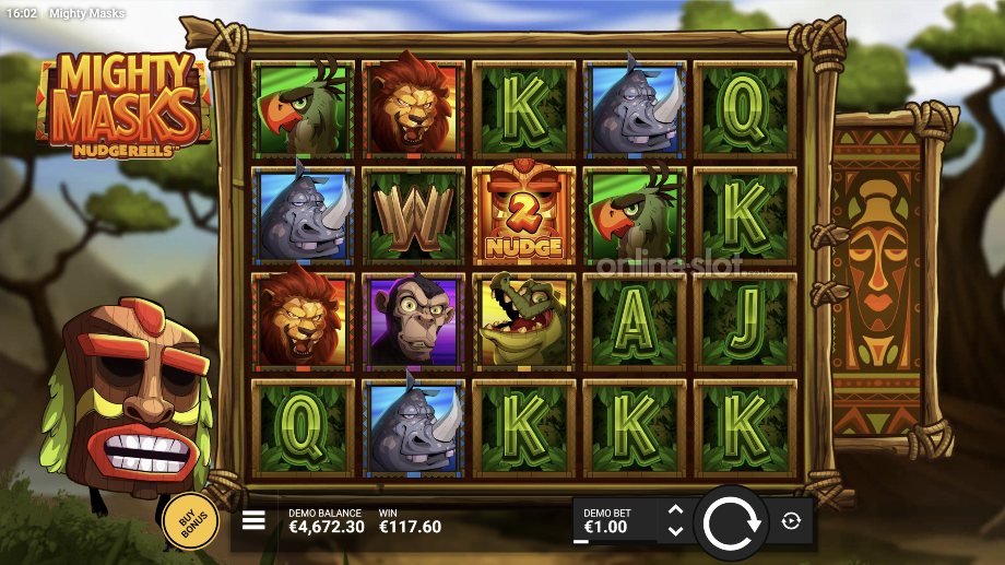 mighty masks slot base game