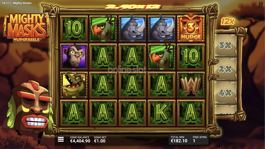 mighty masks slot serengeti sunset bonus feature