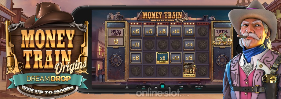 money train origins dream drop mobile slot