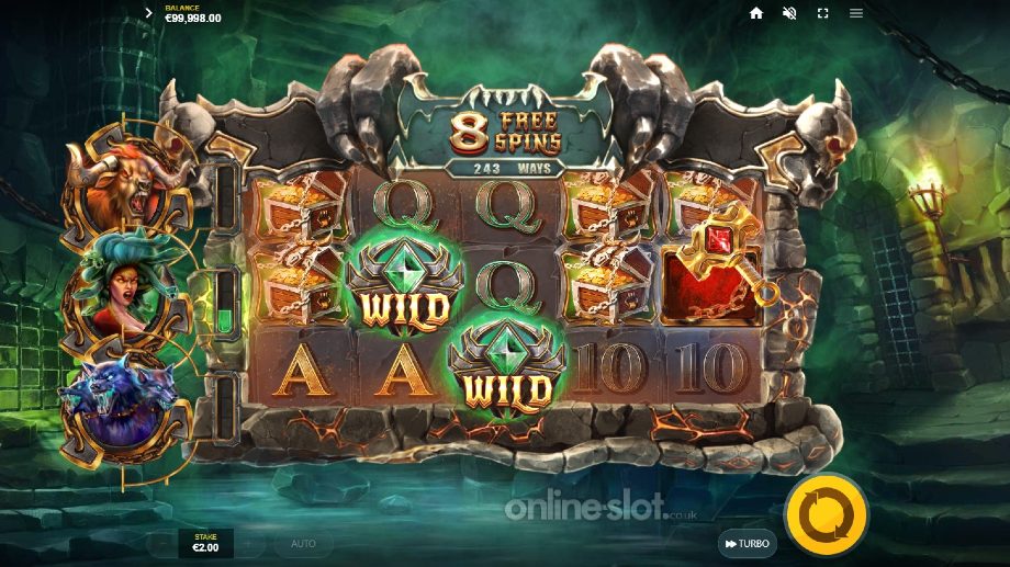 monsters unchained slot free spins feature