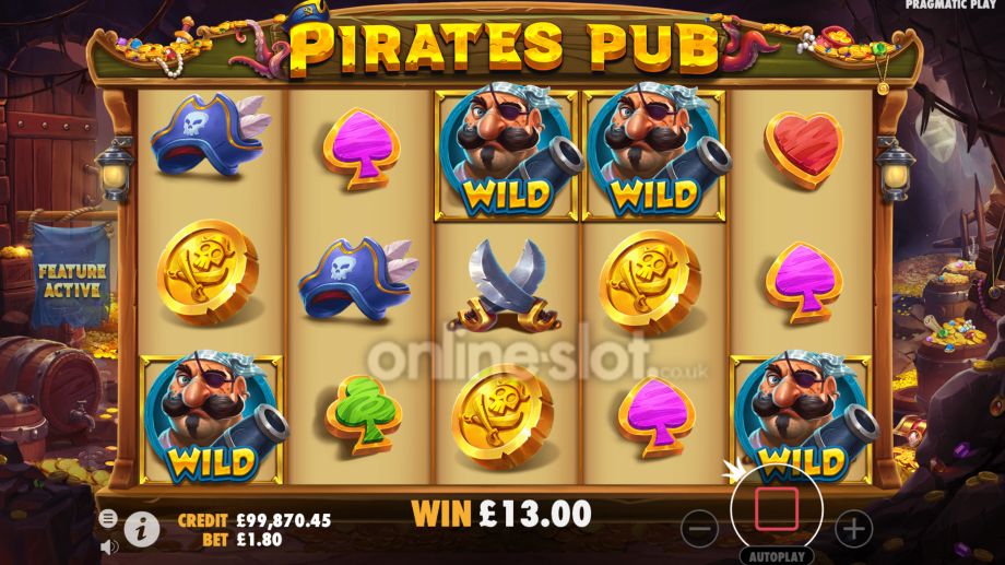 pirates pub slot free spins