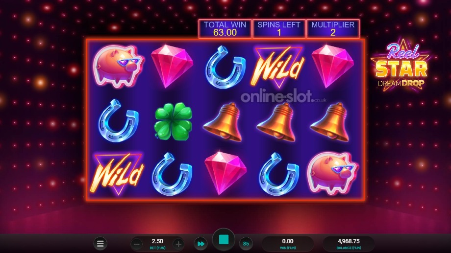 reel star dream drop slot free spins feature
