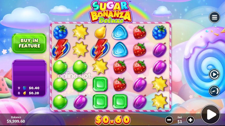 sugar bonanza deluxe slot base game