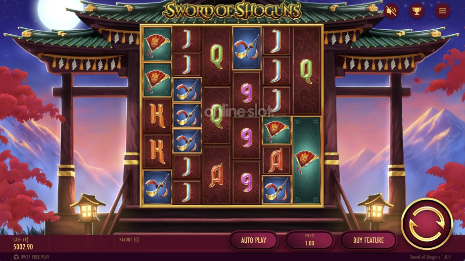 sword of shoguns slot base game