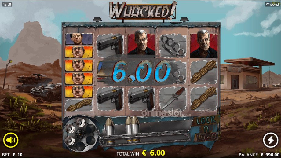 whacked slot base game